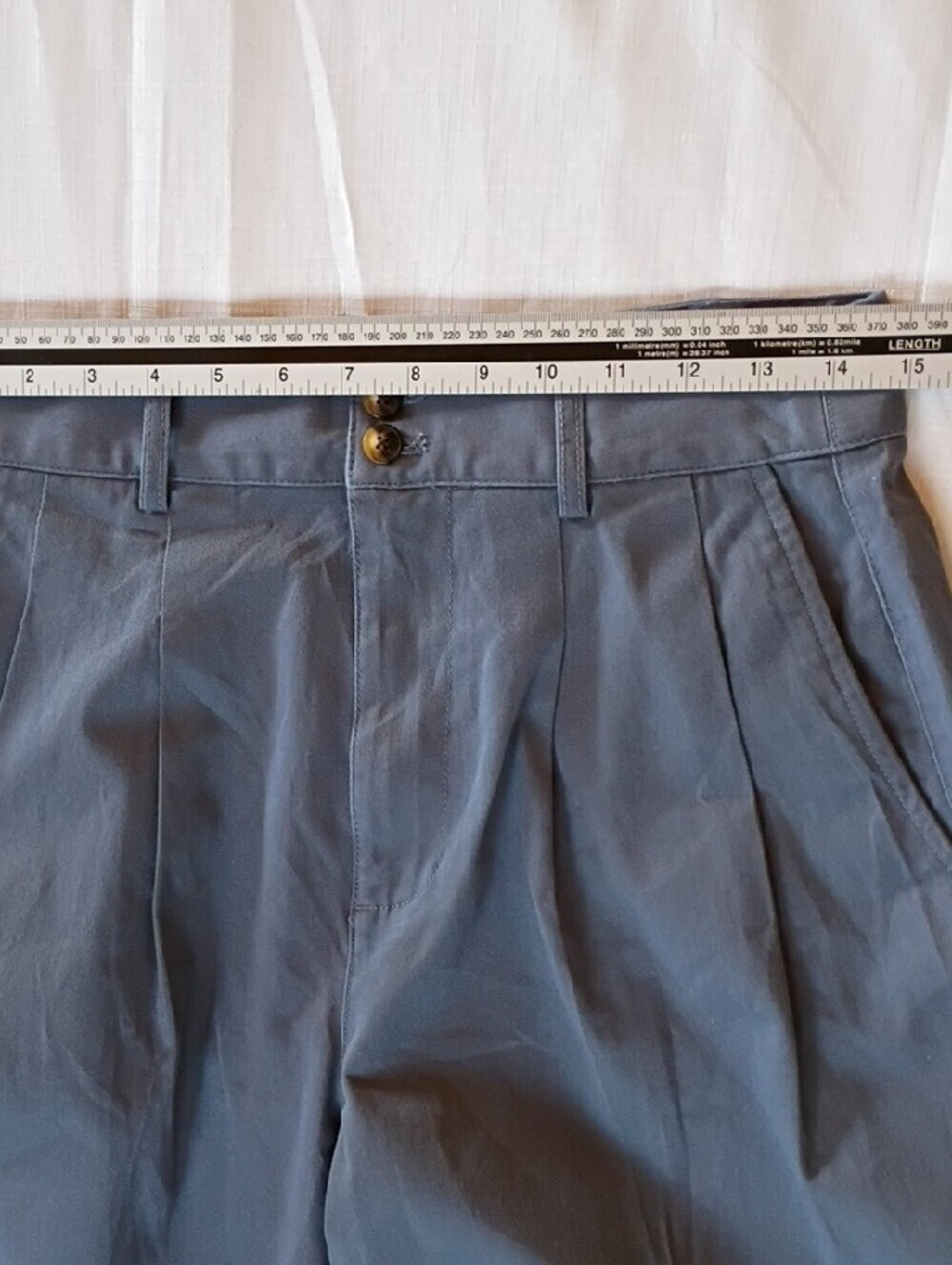 Madewell Women's Slate Blue Pleated Chinos Pants Size 6 New WT - Picture 6 of 11